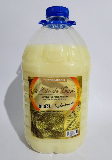 Desengraxante Líquido Mão de Ouro Tradicional 5L e 500mL